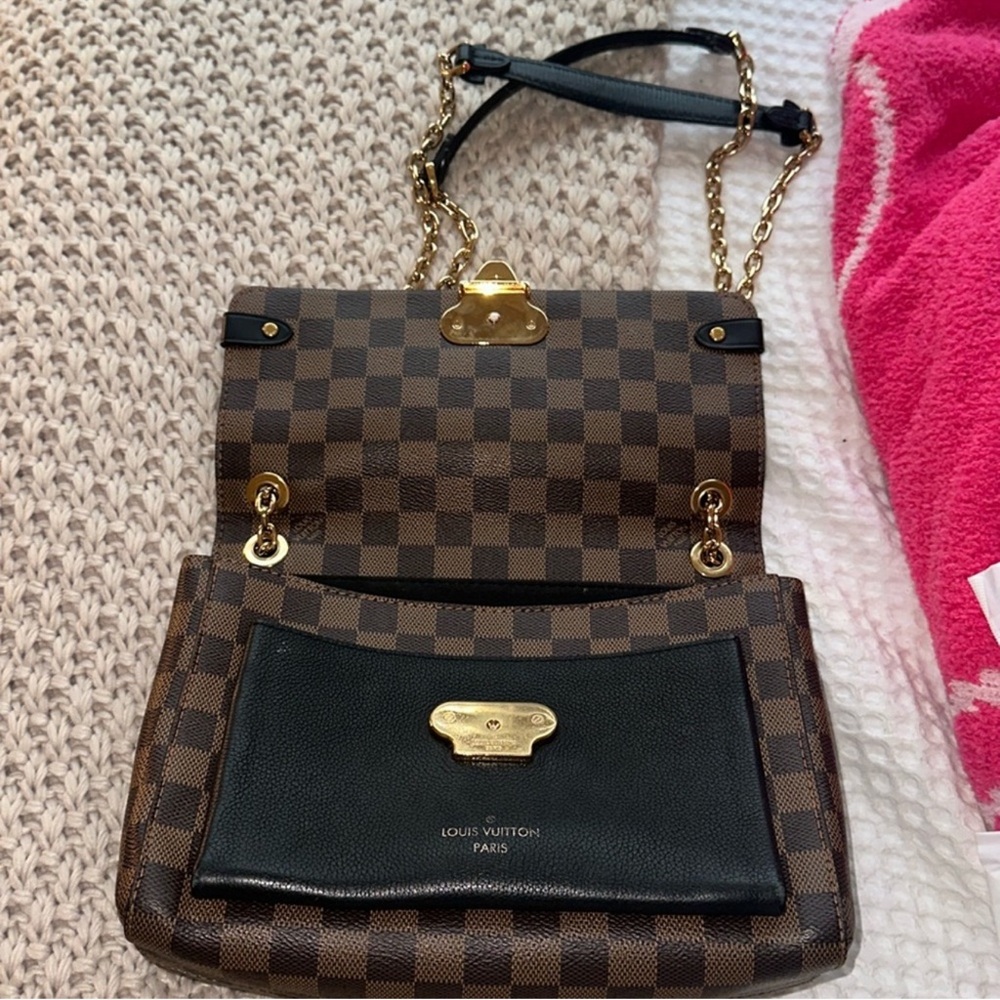 Louis Vuitton Brown and Black Checkered Bag